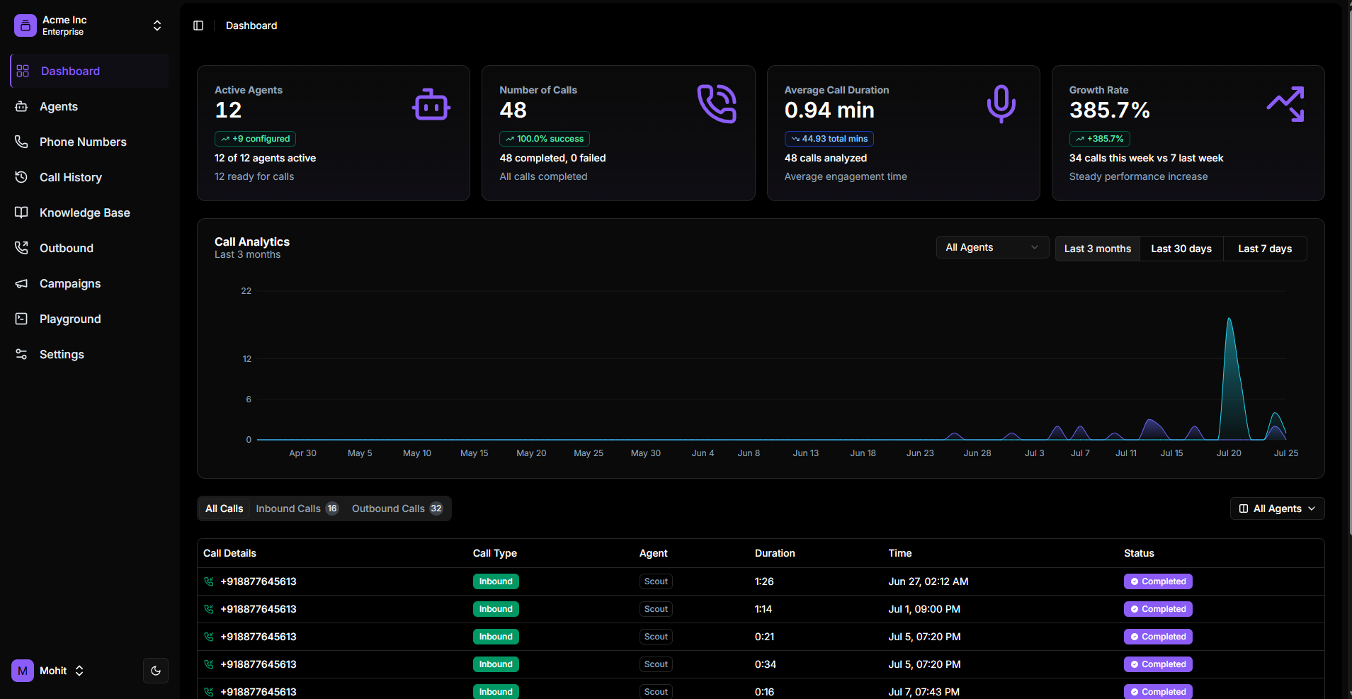 QuickVoice screenshot